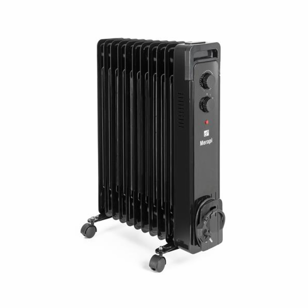 Olejový radiátor G21 Merapi černý, 11 žeber, 2500 W