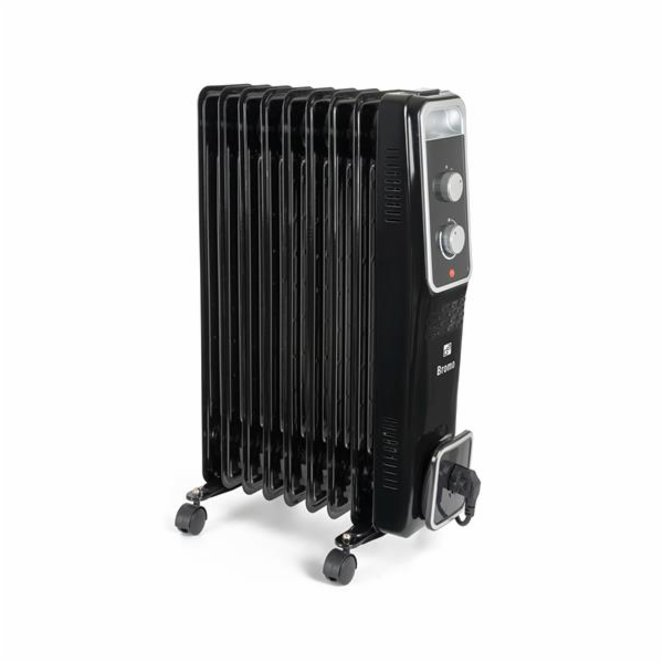 Olejový radiátor G21 Bromo černý, 9 žeber, 2000 W