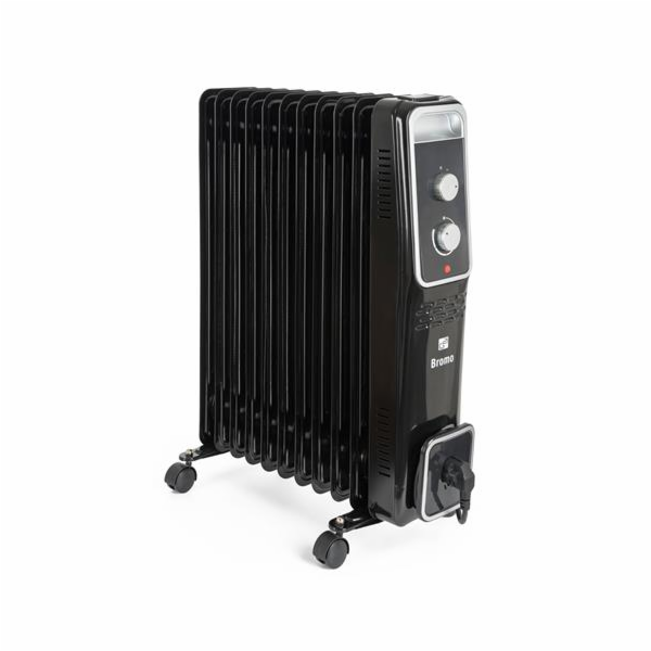 Olejový radiátor G21 Bromo černý, 11 žeber, 2500 W