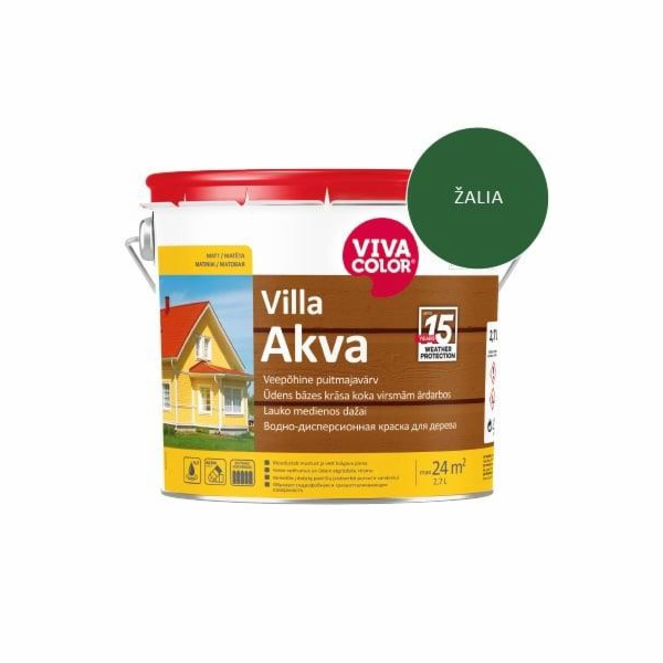 Fasádní barva Villa Akva 335x 2,7l, zelená