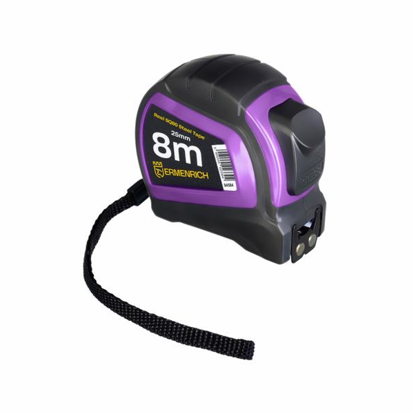 Svinovací metr Ermenrich Reel SQ80 - 8m, fialový