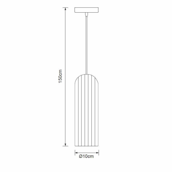Stropní svítidlo Domoletti P22026S černá/s, 25 W, E27