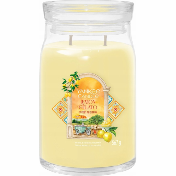 Yankee Candle Signature Lemon Gelato svíčka velká 567 g