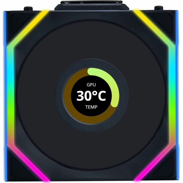Lian Li Ventilátor UNI FAN SL Wireless LCD 120 černý (12S...