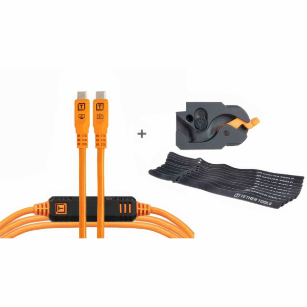 Tether Tools LeverLock&Cable Kit Optima 10G gerade orange...