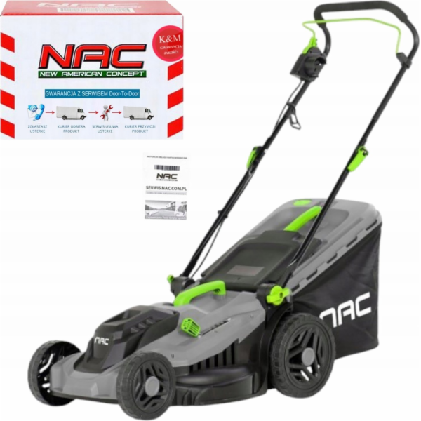 NAC Elektrická sekačka na trávu LE16-E-38-PB-C