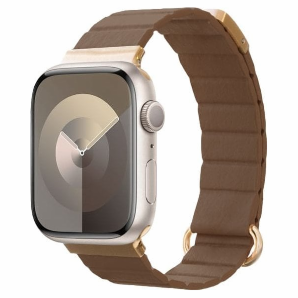 Crong Eclipse - kožený magnetický řemínek pro Apple Watch...