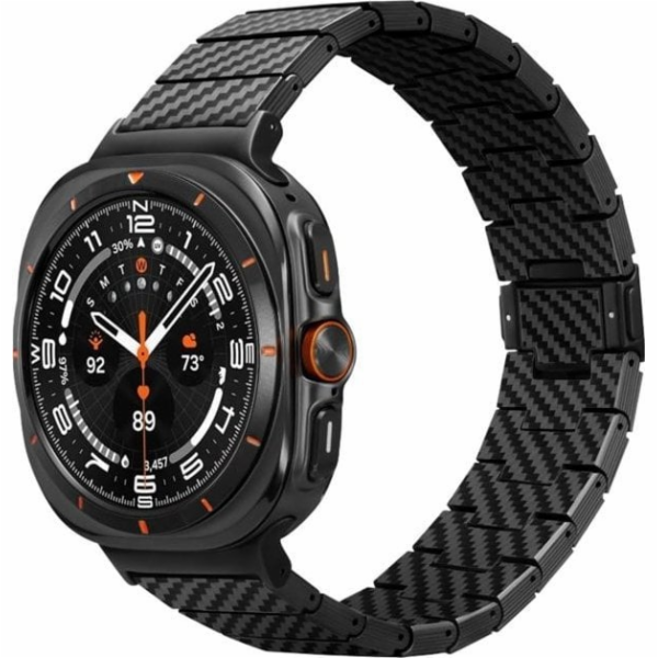 Řemínek z uhlíkových vláken Pitaka, černý - Galaxy Watch,...