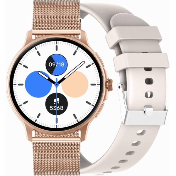 DÁMSKÉ HODINKY SMARTWATCH GRAVITY GT12-5 PRO VÝMĚNU ŘEMÍN...