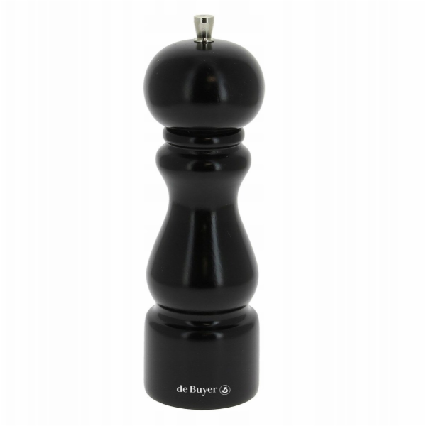 RUMBA Mlýnek na sůl 20 cm černě lakovaný