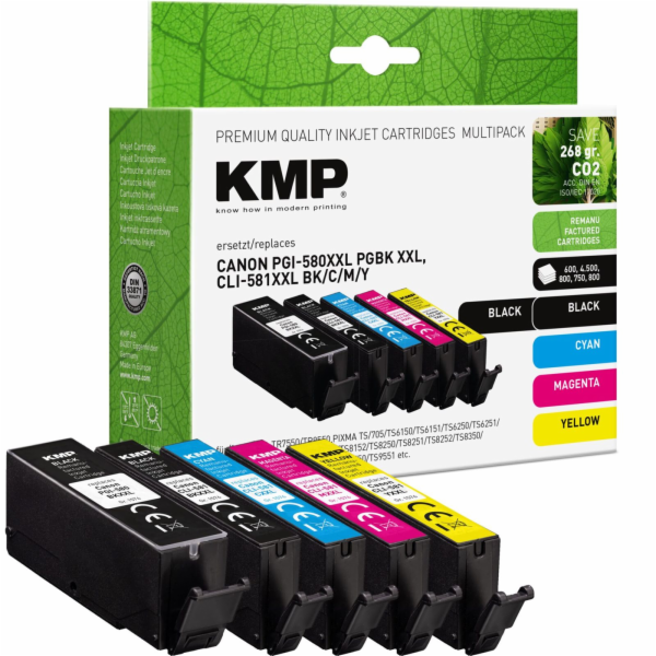 KMP Multipack compatible with Canon PGI-580/CLI-581 BKCMY...