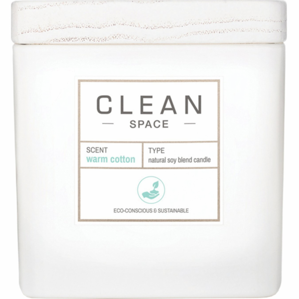 Clean Vonná svíčka , Space Warm Cotton, 227 g