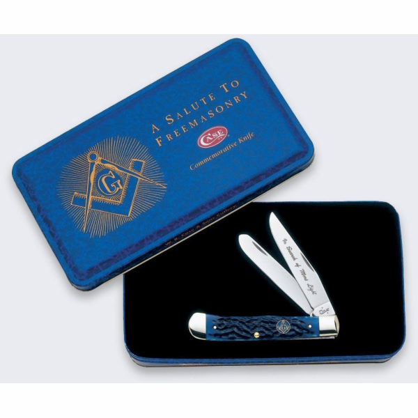 LionSteel Knives Zavírací nůž Case Masonic Trapper SS Blu...