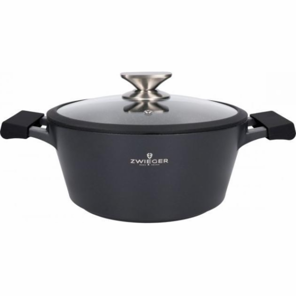 Zwieger Černý kamenný hrnec 24 cm