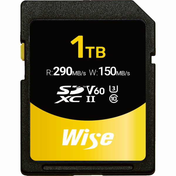 Wise SDXC UHS-II V60         1TB R:290MBs / W:150MBs  WI-...