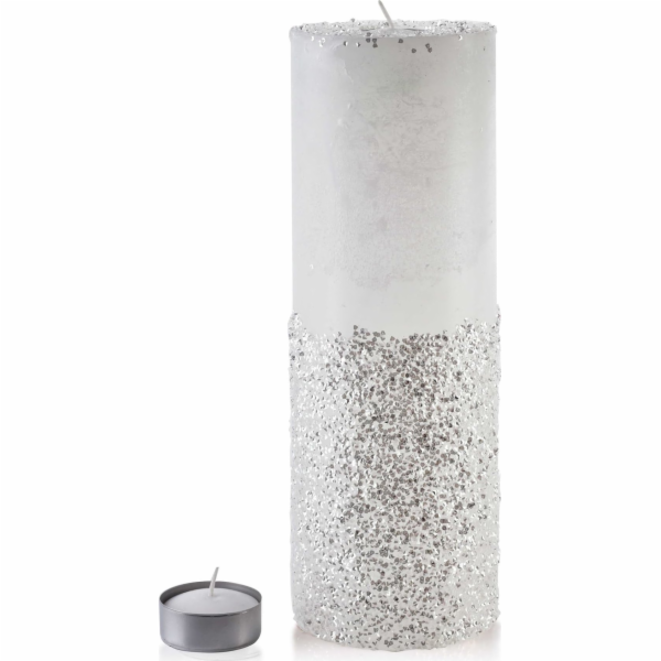 Affek Design SVÍČKOVÁ LUTERNA VÁLCOVÁ 120X360 DIAMOND WHITE