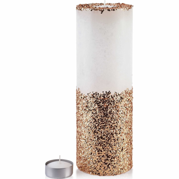 Affek Design SVÍČKA LATERNA VÁLCOVÁ 120X360 DIAMOND BÍLÉ ...