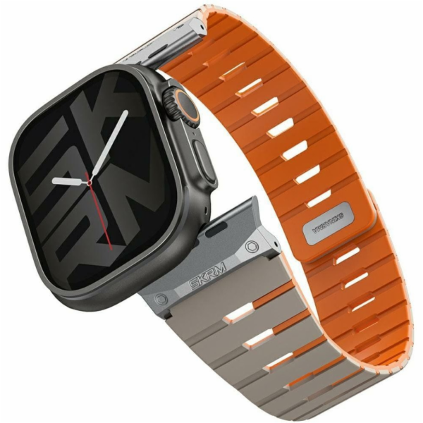 SKINARMA Řemínek Gemini pro Apple Watch 49/46/45/44mm šedý