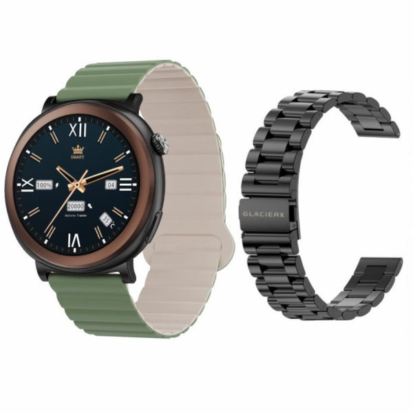GepardWatches Chytré hodinky GlacierX Theron Black + stan...