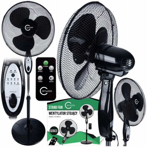 NoName WS2 VELKÝ STOJANOVÝ VENTILÁTOR S DÁLKOVÝM OVLÁDÁNÍM