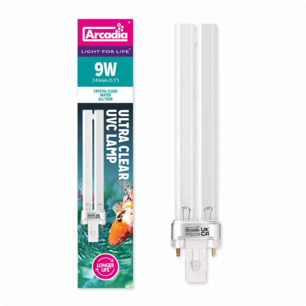 Arcadia Compact Ultra Clear UVC 9W,G23,165mm