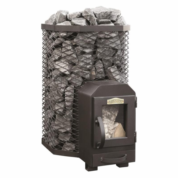 Saunová kamna na tuhá paliva STOVEMAN 13LS, 15,4 kW
