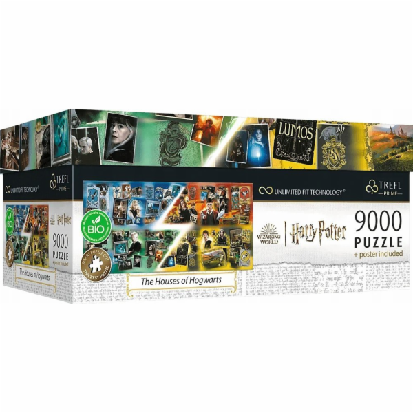 Trefl Puzzle Prime 9000 dílků. Bradavické koleje 81023 TREFL