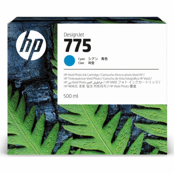 HP Azurová inkoustová kazeta HP 775 500 ml