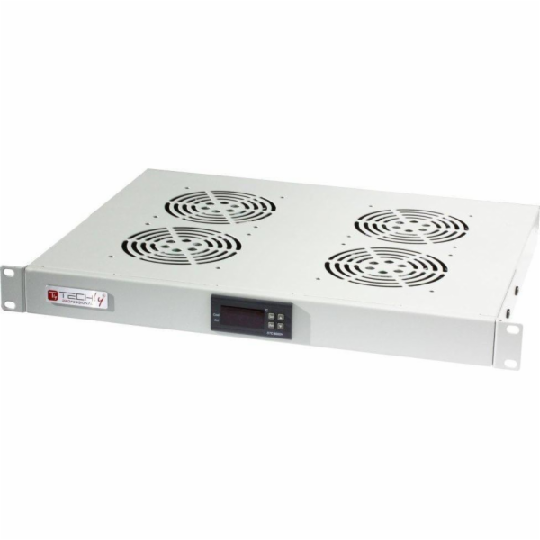 Techly Chladicí panel 19" 1U s termostatem (I-CASE FAN-TC4G)