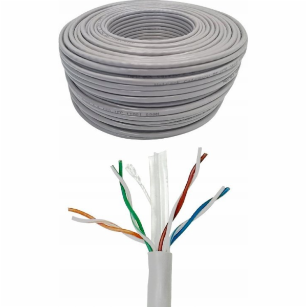 NetRack Síťový kabel LAN Cat. 5e UTP, 305 m, CCA, Netrack...