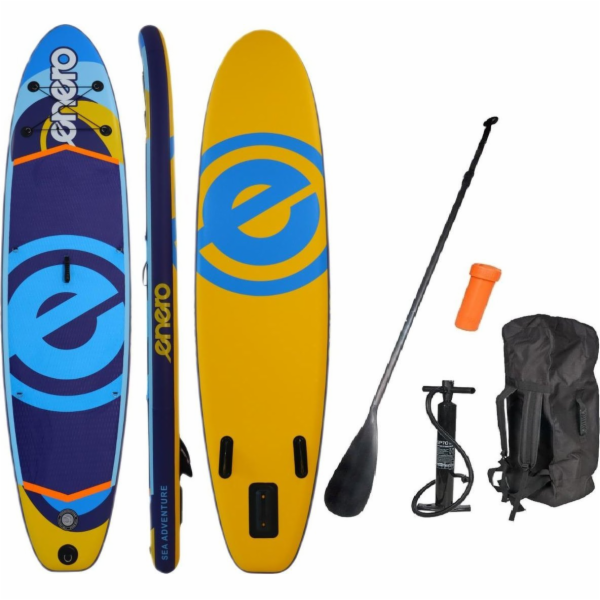 Enero SET - Nafukovací SUP prkno ENERO 320x76x15CM ŽLUTÉ