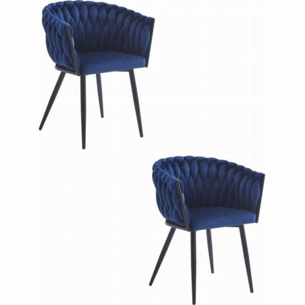 Leobert Židle ORION - tmavě modrý samet x 2