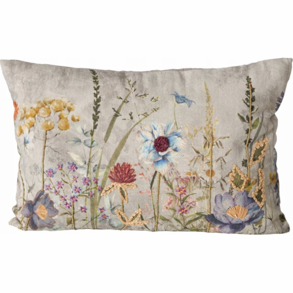Boltze Dekorativní polštář BLOMSTER, květinový vzor, 100%...