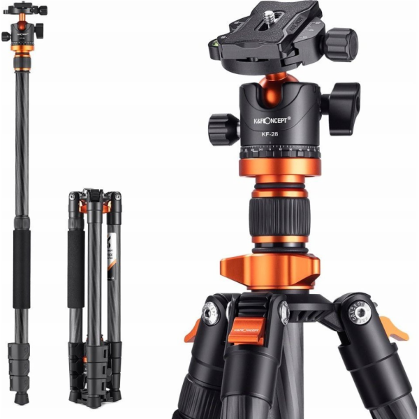 Kf stativ z uhlíkových vláken 160 cm 10 kg + monopod / K&...