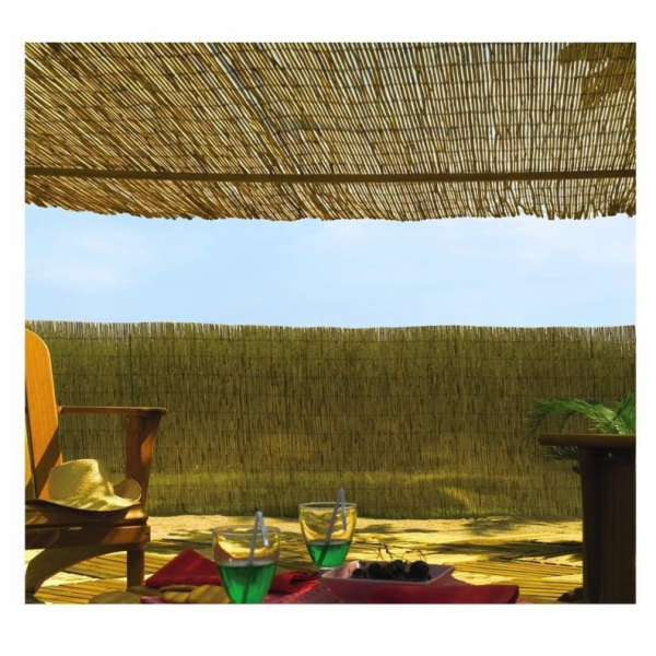 Dekorativní plot Zahradní centrum, 300 cm x 150 cm, hnědý