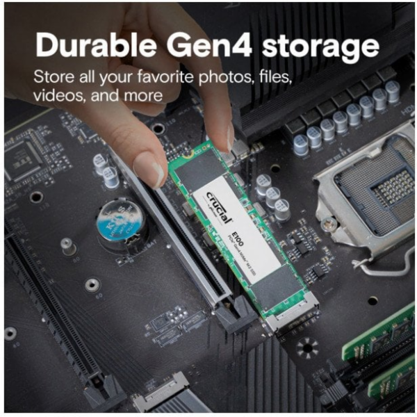 Crucial SSD E100 2TB M.2 NVMe 2280 PCIe 4.0 5000/4500 MB/s