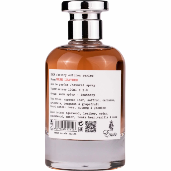 Alkotest EMIR Warm Leather Factory Edition EDP sprej 100ml