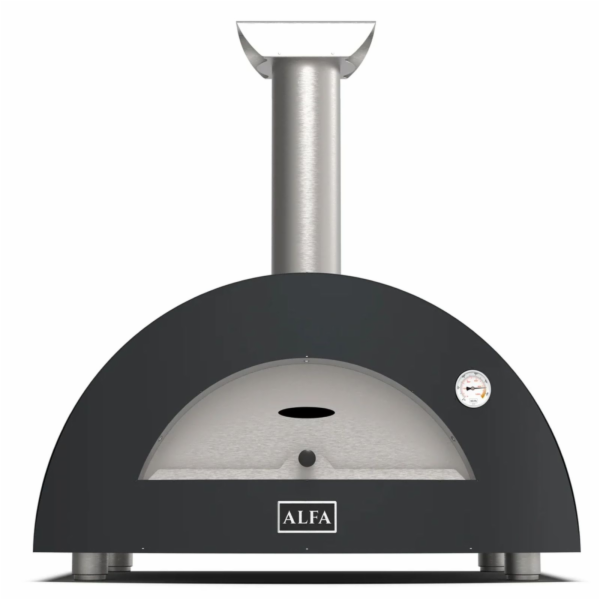 Alfa Forni Moderno 3 Pizze Hybrid Schiefer Grau