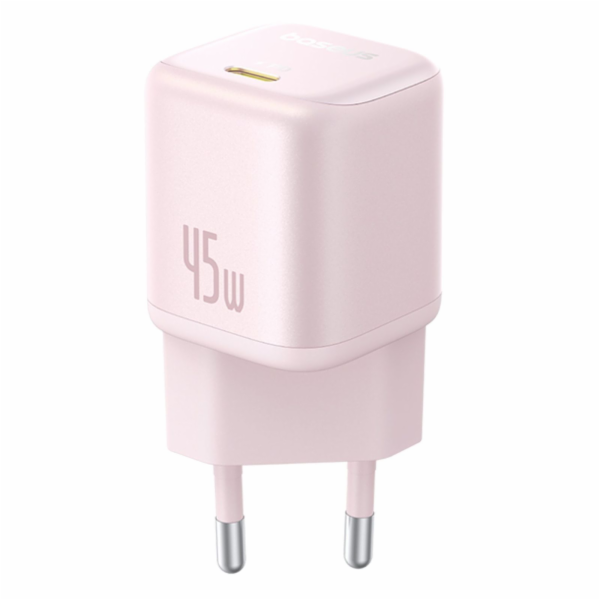Nabíječka do sítě Baseus PicoGo 45W, 1xUSB-C růžová
