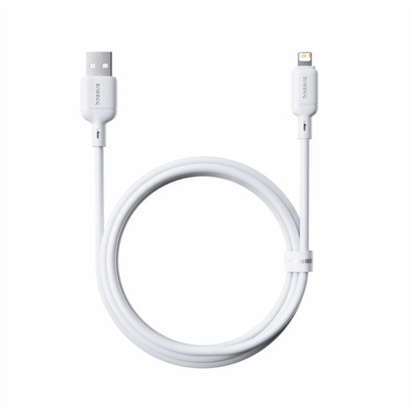 Kabel Baseus Silky USB/Lightning 1m 2.4A bílý