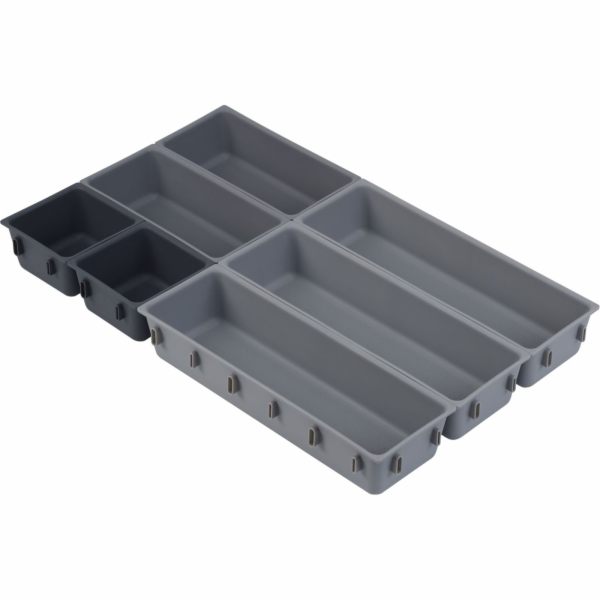 Joseph Joseph Blox 7-piece Grey Drawer Organiser Set