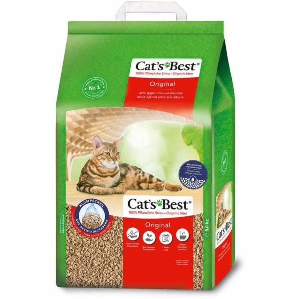 Cats Best Original Přírodní stelivo pro kočky 20l