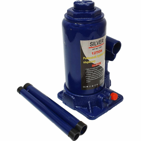 Silver Stříbrný hydraulický zvedák 12T /STŘÍBRNÝ EX11097