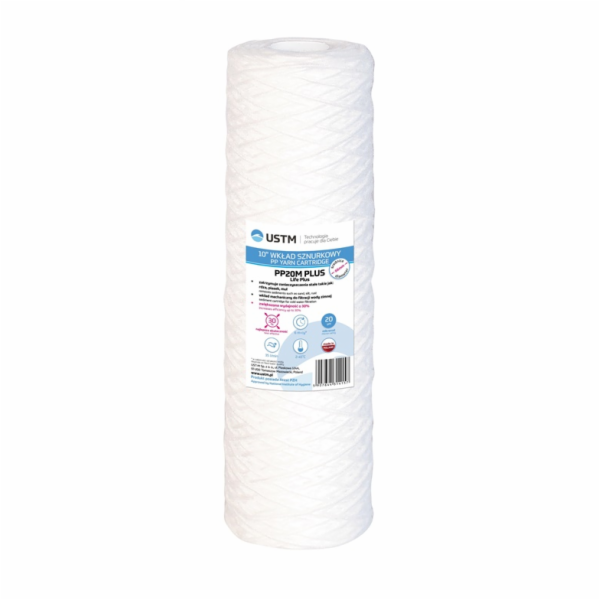 Mechanická válcová filtrační vložka USTM PP20M PLUS 10", ...
