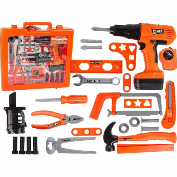 LeanToys DIY Kit Bateriový šroubovák Kladivo Pila