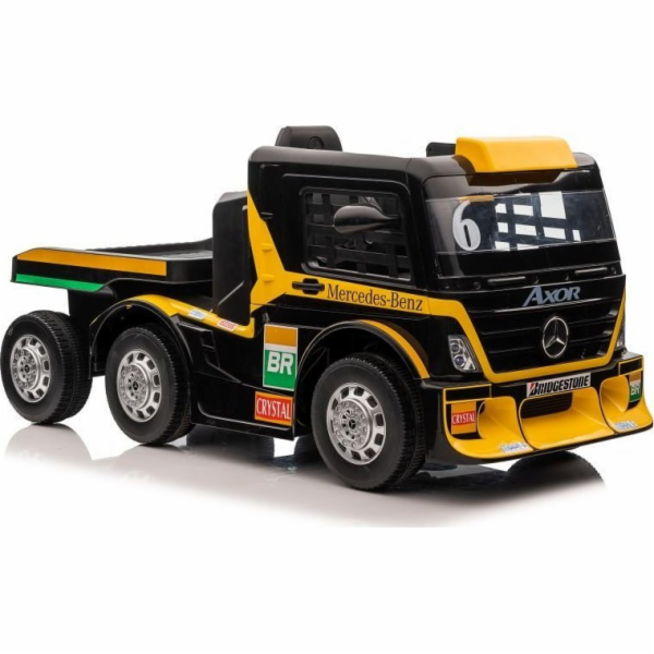Lean Cars Mercedes Bateriový vůz + Návěs XMX622B Žlutý LCD