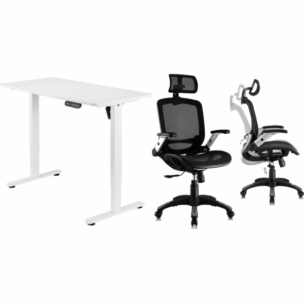 Mozos Desk Mozos ED PRO WH Desk bílý 120 cm x 60 cm + Erg...