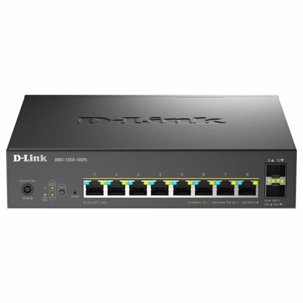 D-Link DMS-1250-10SPL/E, přepínač