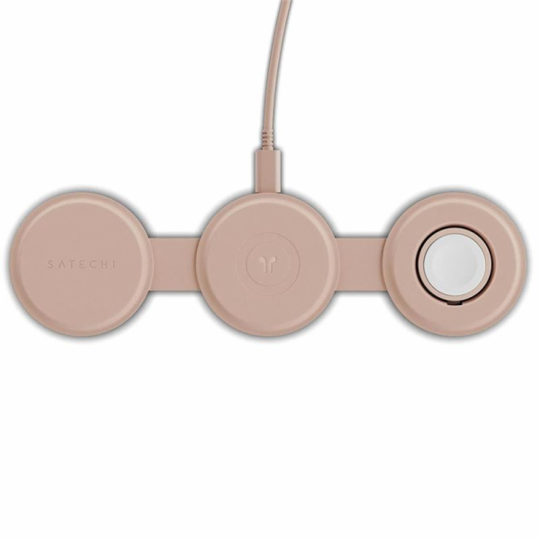 Satechi Qi2 OntheGo 3-in-1 Wireless Charger - Desert Rose