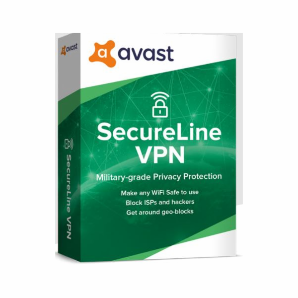 Avast SecureLine VPN (Multi-Device až 10 zařízení), 1 rok